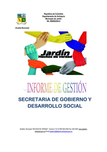 Informe secretaría de gobierno