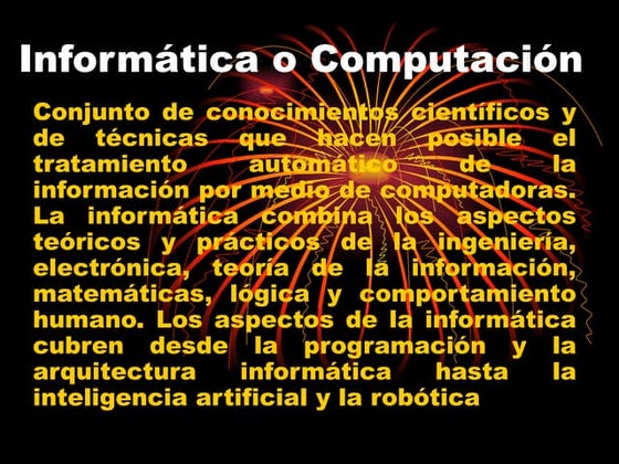 InformáTica O ComputacióN