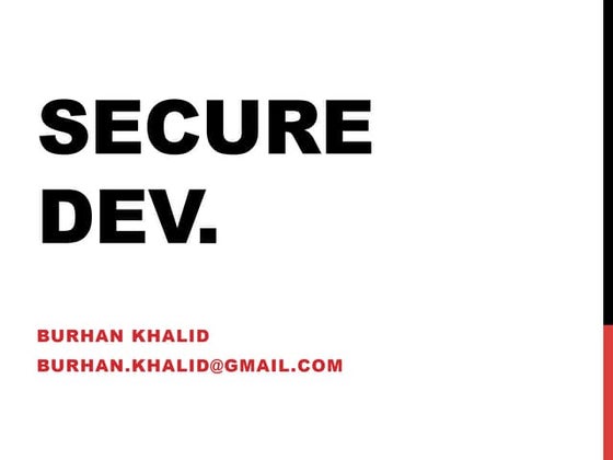 Secured Development