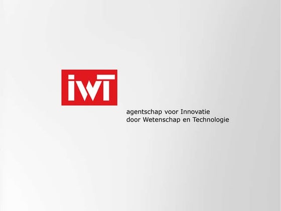 Infosessie proeftuin zorginnovatie - 1/ algemeen kader