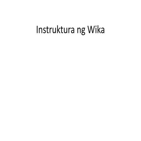 Instruktura ng wika