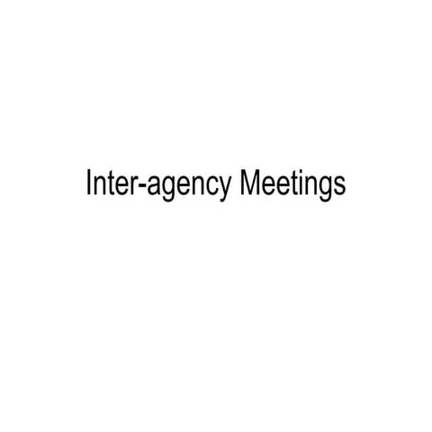 Inter agency