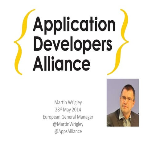 Intro to the App Developers Alliance @ WPUG