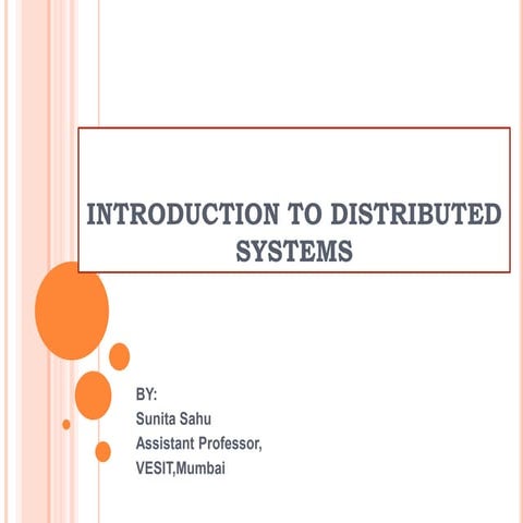 Introduction to Distributed System