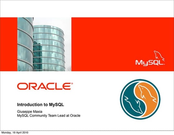 Introduction to MySQL