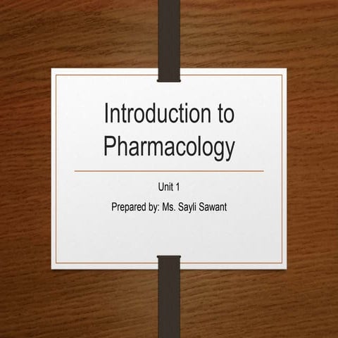 Introduction to Pharmacology.pptx