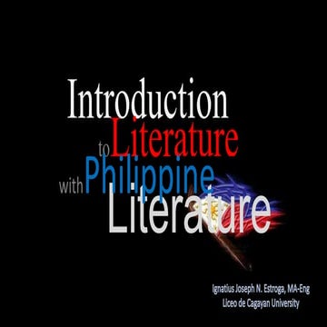 Intro to philippine literature