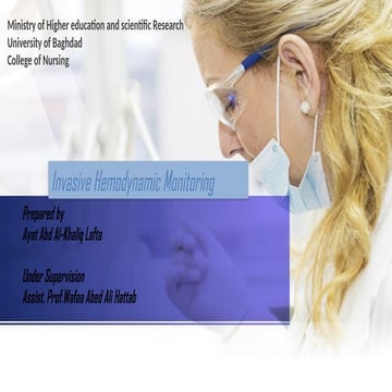 _Invasive Hemodynamic Monitoring ⁩.pptxمحاضرات أساسيات التمريض