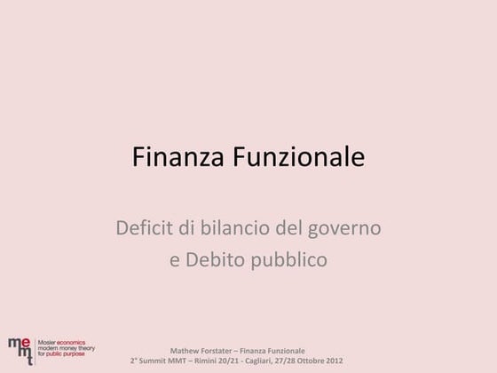 Finanza funzionale
