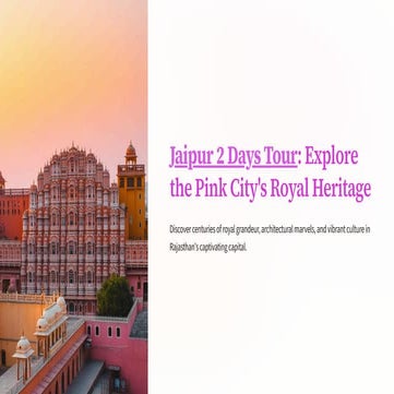 Jaipur  2  Days  Tour  Package  services