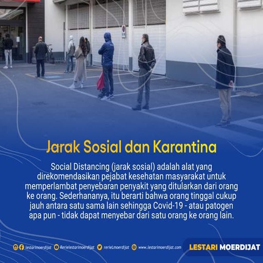 Jarak Sosial dan Karantina