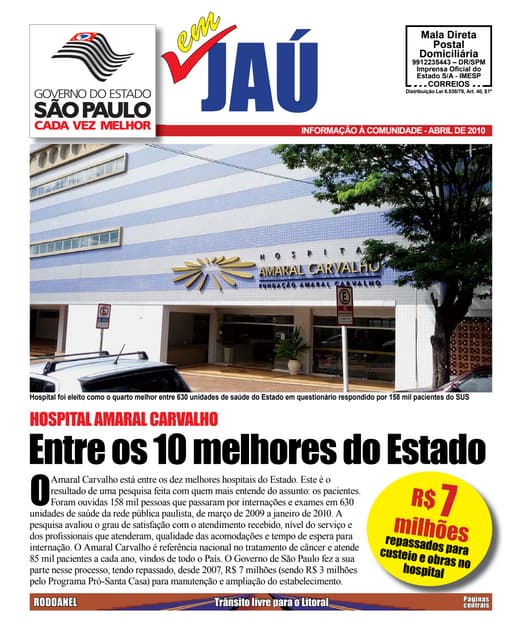 Boletim informativo de Jaú - Abril - 2010
