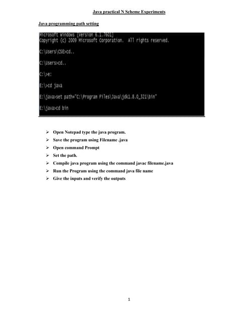 Java practical N Scheme Diploma in Computer Engineering