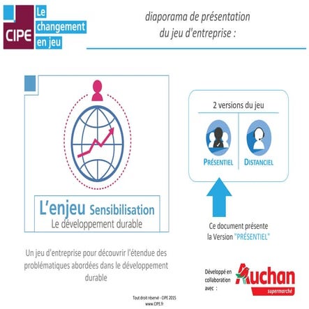 Jeu développement durable