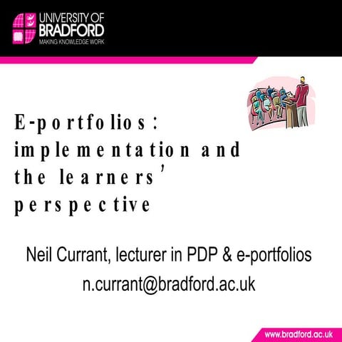 E-portfolios at Bradford