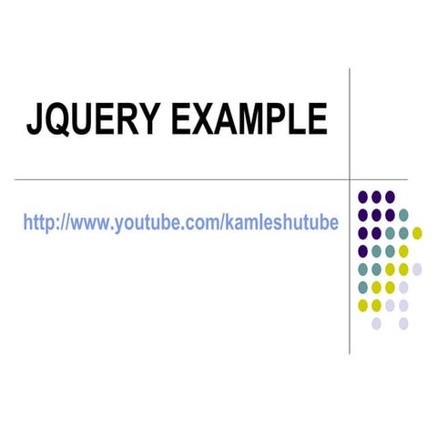 Jquery Example PPT