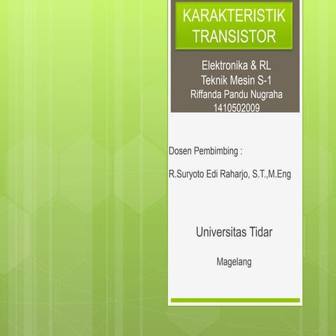 Karakteristik transistor riffanda pandu tma