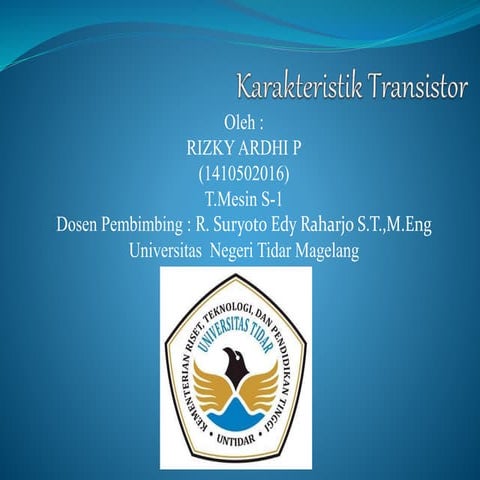 Karateristik transistor