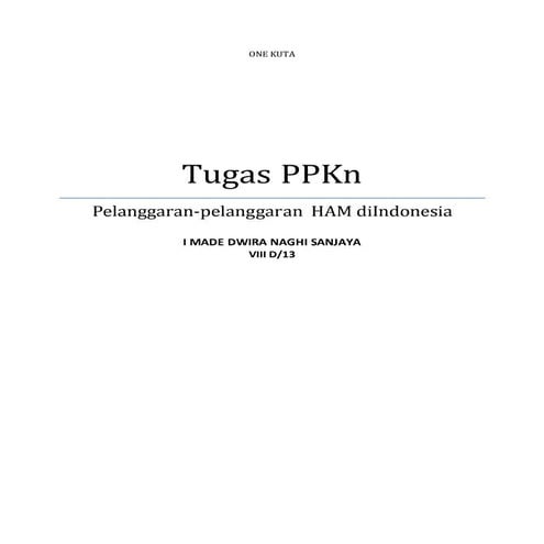 Kasus ham diindonesia