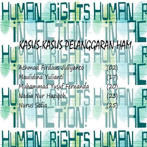 CONTOH PELANGGARAN HAK ASASI MANUSIA