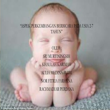 Aspek Perkembangan Berbicara pada Usia 2-7 Tahun