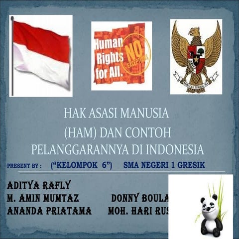 HAM DAN CONTOH PELANGGARANNYA DI INDONESIA