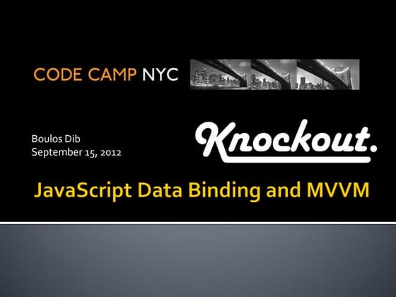 Knockoutjs databinding