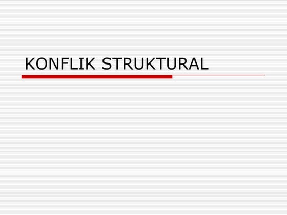 Teori sosiologi: Konflik struktural Marx
