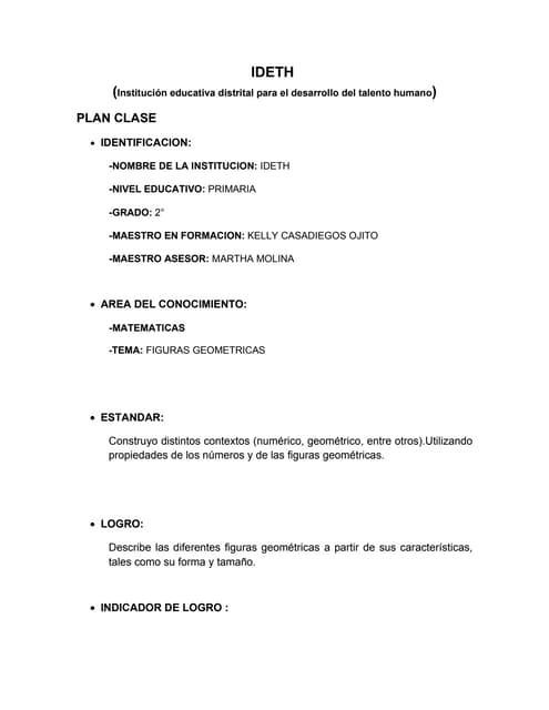plan clase