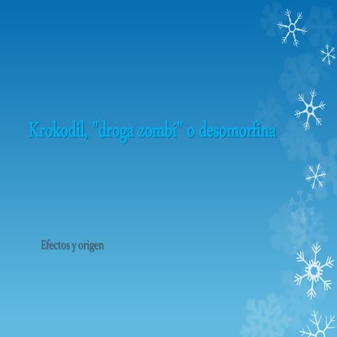 Krokodil droga zombie