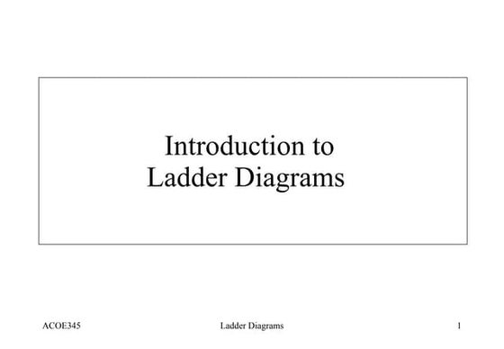 Ladder Intro Tutorial