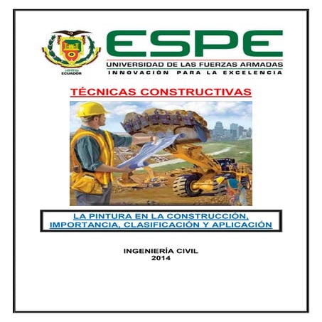 La pintura en la construcción