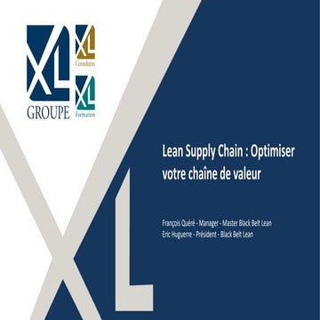 Lean Supply Chain : Optimiser votre chaîne de valeur