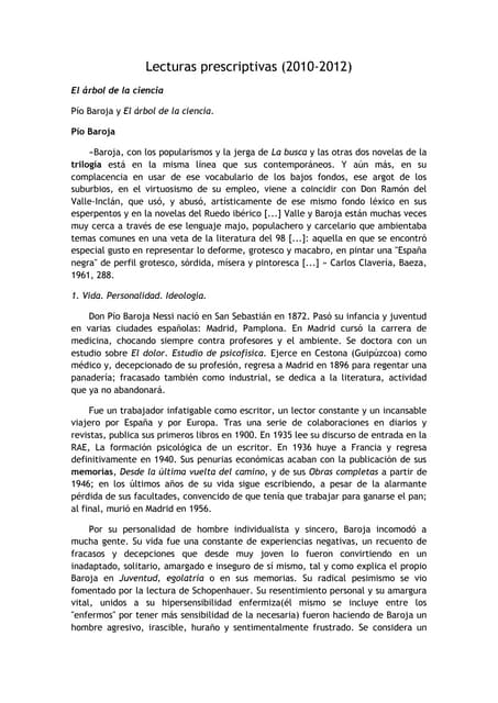 Lecturas prescriptivas