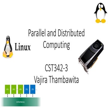 Lecture 1   introduction to parallel and distributed computing