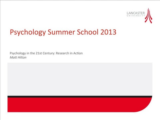 Lecture handout