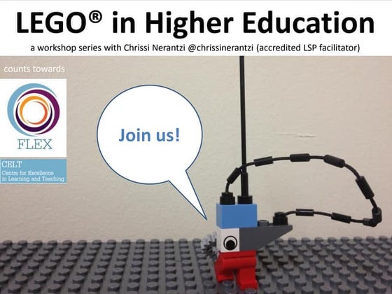 LEGO in Higher Education, new workshop series available soon