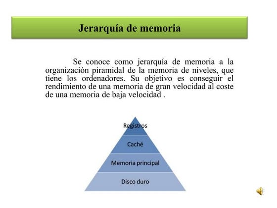 Jerarquía de Memoria 
