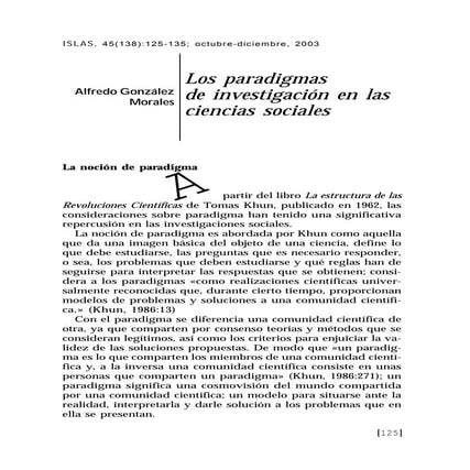 Los paradigmas de investigacion en las ciencias sociales