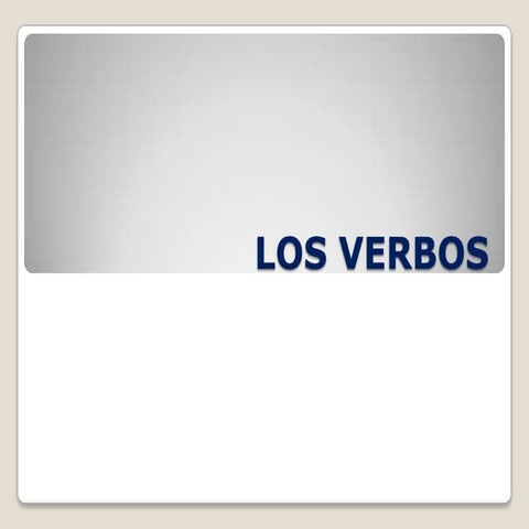 Los verbos