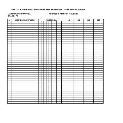 Lourdes rodriguez   listado de notas