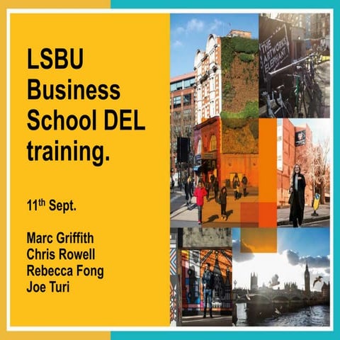 Lsbu business school training