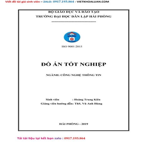 Luận văn xây dựng website hỗ trợ đăng ký Xét Tuyển Vào Đại Học.doc