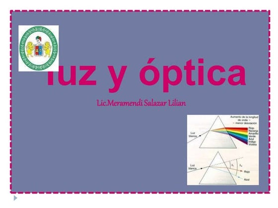 Luz y optica ppt