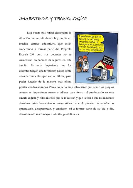 Maestros y tecnología