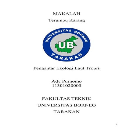 Makalah Terumbu Karang