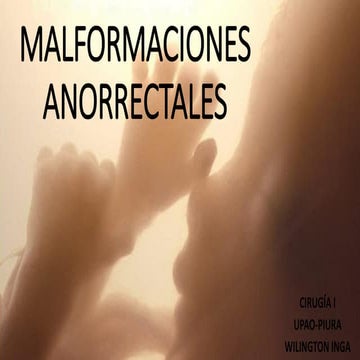Malformaciones anorrectales