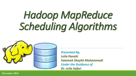 MapReduce Scheduling Algorithms