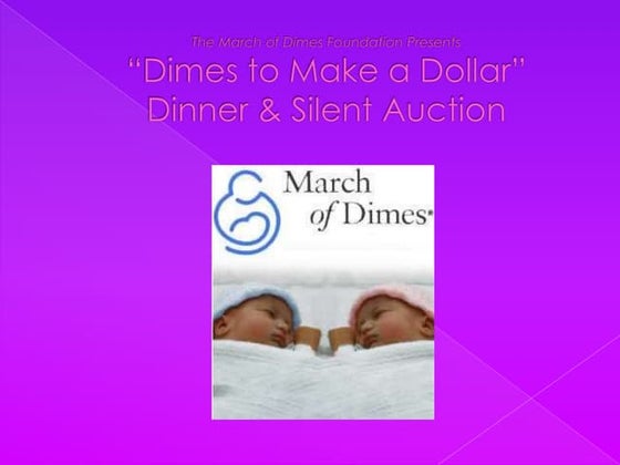 March of Dimes Fundraising Plan Presentation