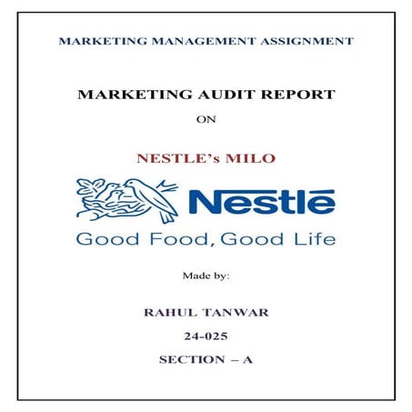 Marketing audit - nestle